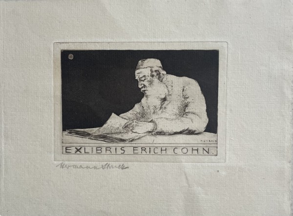 EXLIBRIS ERICH COHN