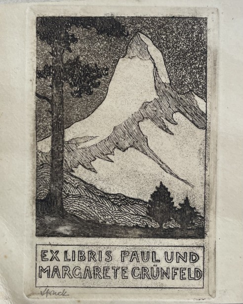 EXLIBRIS PAUL AND MARGARETE CRUNFELD