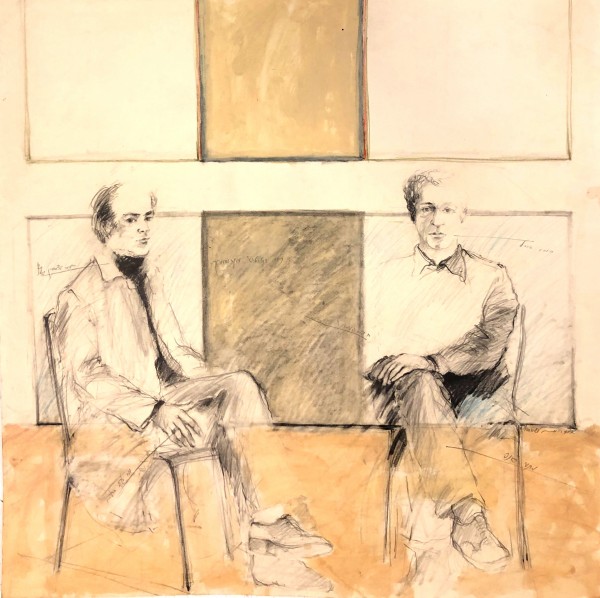 Two Sitting Men